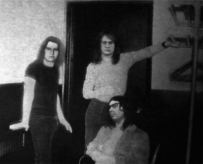 Photo of David Byers, Paul Colilli and Edgar Breau - Wright's Music Hall, Oct.1972